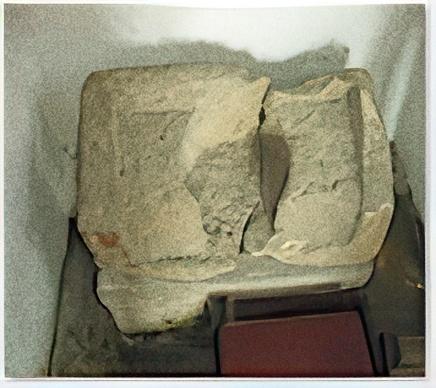 Head of a stone coffin - St. Mary's, Titchwell