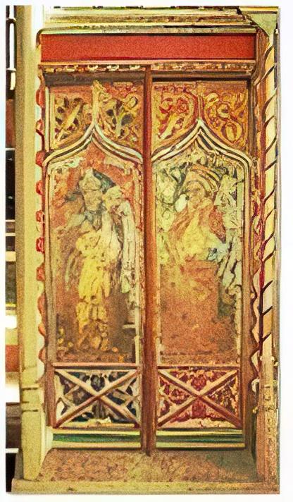 Section of Rood Screen 17th century - All Saints, Thornham